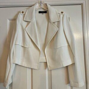 TAHARI | cream jacket blazer |  8P